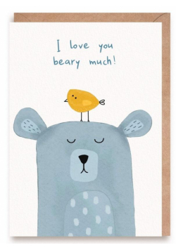 Walentynka I love you beary much, eko koperta K159
