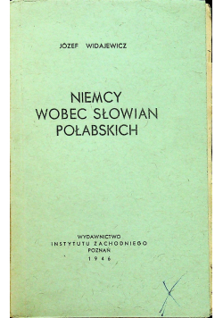 Niemcy wobec Słowian Połabskich 1946 r.