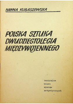 Polska sztuka dwudziestolecia międzywojennego
