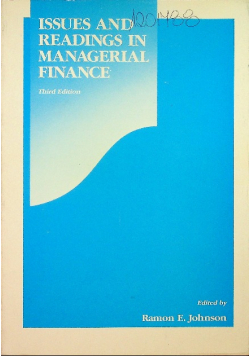 Issues and Readings in Managerial Finance