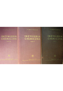 Inżynieria chemiczna część I do III