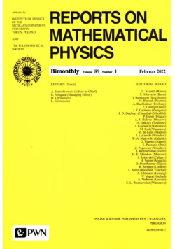 Reports On Mathematical Physics 89/1 Polska