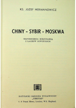 Chiny Sybir Moskwa
