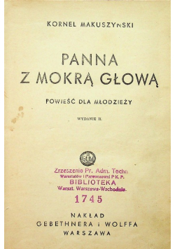 Panna z mokrą głową 1933 r.