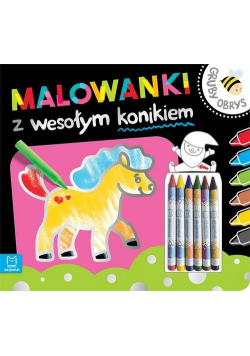 Malowanki z wesołym konikiem Gruby obrys