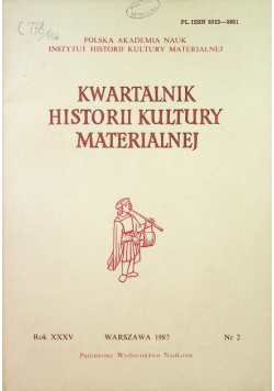 Kwartalnik historii kultury materialnej nr 2