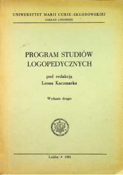 Program studiów logopedycznych