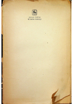 Tuwim Wybór Poezji 1949 r