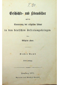 Geschichte und lebensbilder 1871 r.