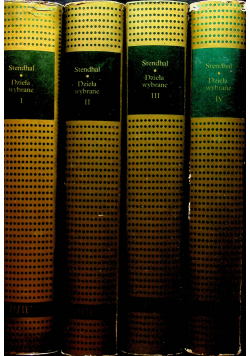 Stendhal Dzieła wybrane Tom od I do IV