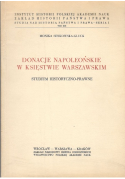 Donacje napoleońskie w Księstwie warszawskim