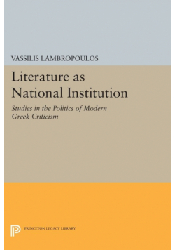 Literature as National Institution