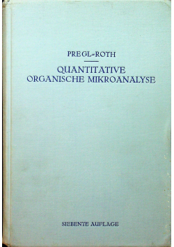 Quantitative organische mikroanalyse