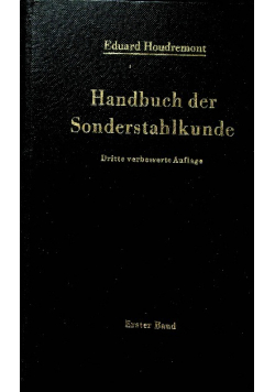Handbuch der sondernstahlkunde