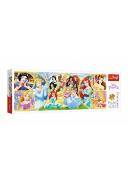 Puzzle 500 Panorama - Powrót do świata księżniczek