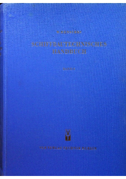 Schiffbautechnisches Handbuch Band 6