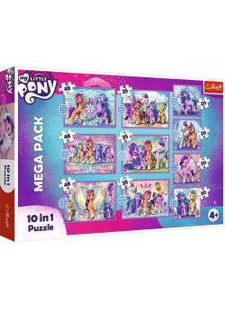 Puzzle 10w1 Kucyki Pony TREFL