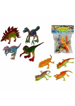 Dinozaury i jaszczurki 8szt