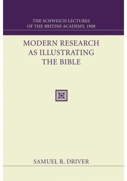 Modern Research as Illustrating the Bible