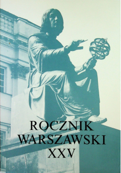 Rocznik warszawski XXV