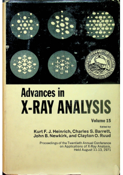 Advances in X Ray Analysis volume 15