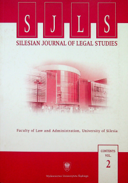 Silesian journal of legal studies contents tom II
