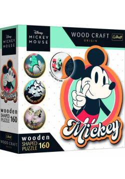 Puzzle drewniane Retro Myszka Mickey 160