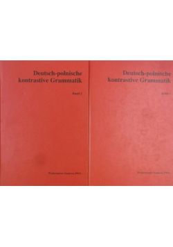 Deutsch - polnische kontrastive Grammatik tom 1 i 2