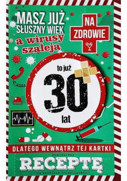 Karnet Urodziny 30 JCX - 002