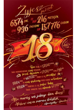 Kartka okolicznościowa Urodziny 18 ST05