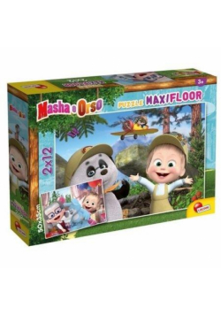 Puzzle Supermaxi 2x12el. Masza i Niedźwiedź