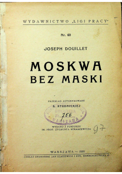 Moskwa bez maski 1930 r.