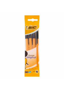 Długopis Orange Original Fine czarny 4szt BIC