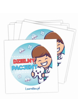 Naklejki Dzielny pacjent - Dentysta 60mm 60szt