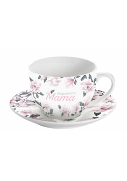 Pink Filiżanka ze spodkiem dla Mamy