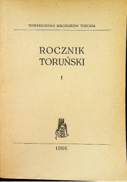 Rocznik Toruński Tom 1