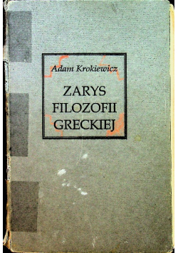 Zarys filozofii greckiej