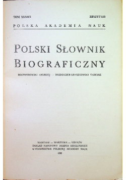 Polski słownik biograficzny tom XXXII \ 2 zeszyt 133
