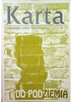 Karta nr 9 Do Podziemia