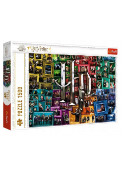 Puzzle 1500 Harry Potter Na przestrzeni filmów