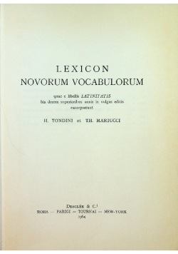 Lexicon novorum vocabulorum