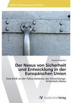Der Nexus von Sicherheit und Entwicklung in der Europäischen Union