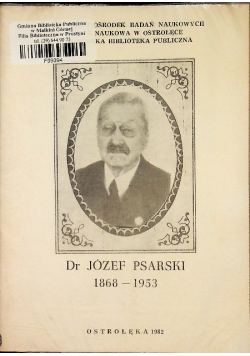 Dr Józef Psarski