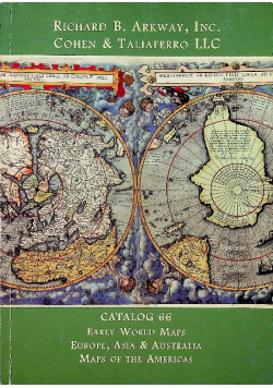 Catalog 66 Early World Maps Europe Asia and Australia Maps of the Americas