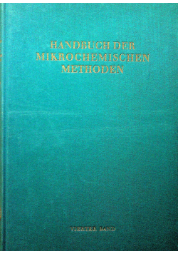 Handbuch der mikrochemischen methoden
