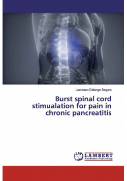 Burst spinal cord stimualation for pain in chronic pancreatitis