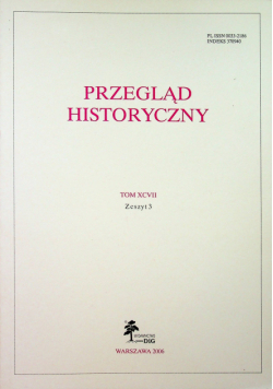 Przegląd historyczny Tom XCVII Zeszyt 3