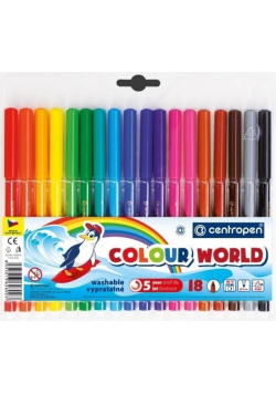 Flamastry Colour World 7550 18 kolorów
