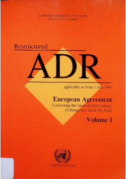 Restructured ADR Volume I