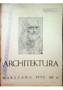 Architektura nr 6 ( 56 ) 1952